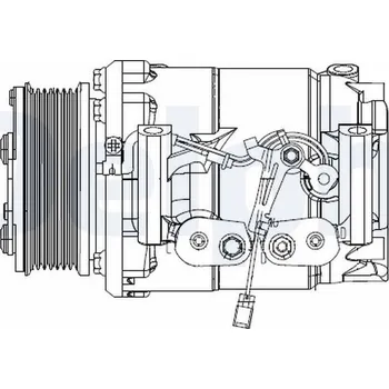 Klimatizace automobilu Kompresor, klimatizace DELPHI CS20492