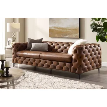 Sedací souprava Designová sedačka Rococo 240 cm hnědá