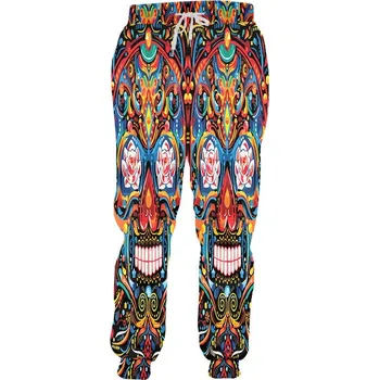 Dámské kalhoty Kalhoty s 3D potiskem CS876 lebky a kostra Velikost: 5XL, Barva (Varianta): Jogger kalhoty 8