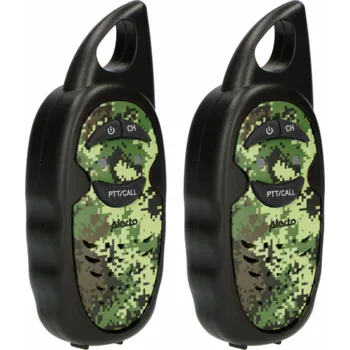 Svítilna Alecto Walkie Talkie 2er Set für Kinder, 3 km Reichw., camouflage