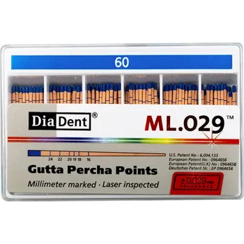 RC náhradní díl Diadent Guttaperchové čepy DIADENT 0.2 kalibrované 60 101-60360
