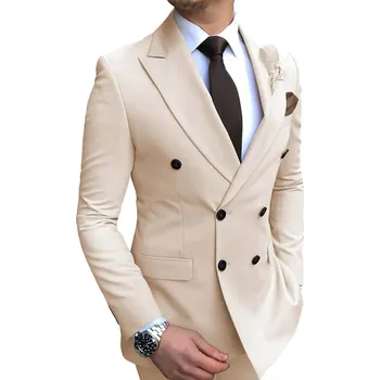 Pánské svatební sako groom Barva: Béžová, Velikost: 3XL
