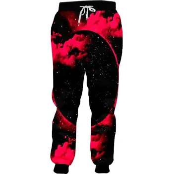 Dámské kalhoty Kalhoty s 3D potiskem CS880 vesmír universe Velikost: S, Barva (Varianta): Jogger kalhoty 2