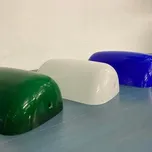 SKLENĚNÉ BANKOVNÍ STÍNIDLO BÍLÉ - STÍNIDLO NA LAMPU