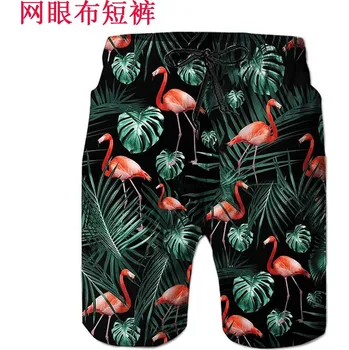 Kraťasy s potiskem Plameňák Flamingo Velikost: 3XL, Barva (Varianta): Beach Shorts 1