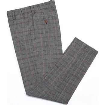 Vlněné pánské kalhoty vzorované Barva: Šedá, Velikost: XS