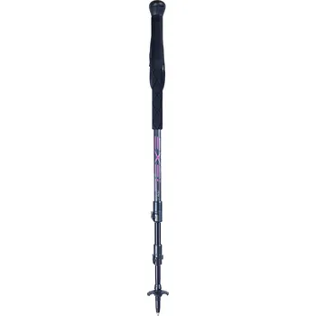 Trekingová hůl EXEL PEAK, 100% Carbon, Black/PInk, Trekové hůlky, teleskopické