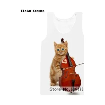 Tílko s 3D potiskem CS1120 kočky Velikost: M, Barva (Varianta): barva 1