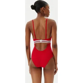 Dámské plavky Tommy Hilfiger Jednodílné plavky UW0UW05847 Červená S