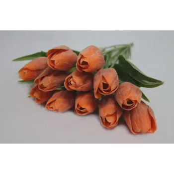 umělá květina EDWIL Tulipán oranžový - (A80)