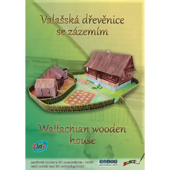 Papírový model Valašská dřevěnice se zázemím (1:150) (Z-Art)