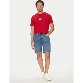 Pánské tričko Tommy Hilfiger T-Shirt Flag Box MW0MW38636 Červená Regular Fit S