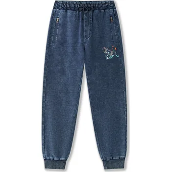 Chlapecké džíny Chlapecké riflové kalhoty, tepláky - Wolf T2562B, světlejší modrá Barva: Modrá, Velikost: 158