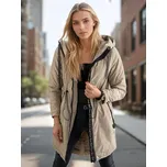 Dámska bunda parka VERONI TY3213 Barva: Béžová, Velikost: 2XL