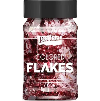 Barevné metalické vločky do pryskyřice Barva: Růžová