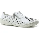 RIEKER 54516-80 white, dámské letní polobotky vel.42