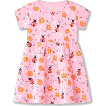 Dívčí šaty Dívčí šaty - Wolf S2514B, světle růžová Barva: Růžová světlejší, Velikost: 110