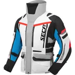 Bunda na motorku SECA Arrakis III šedo/modro/červená L