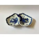 PORCELÁNOVÁ DVOU MISKA S UCHEM - KOBALTOVÁ MODŘ