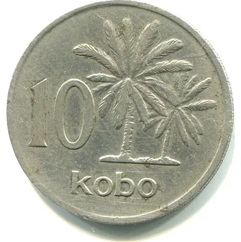 NIGÉRIE. 10 kobo 1974. KM-10.1