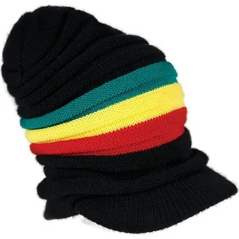 Karnevalový doplněk Guirca Čepice rasta s kšiltem