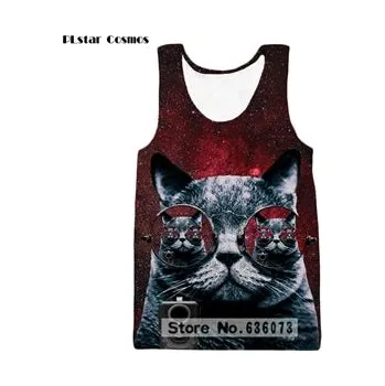 Tílko s 3D potiskem CS1120 kočky Velikost: 5XL, Barva (Varianta): barva 7