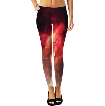 Dámské legíny Legíny s potiskem 3D 3D Digital Printing vesmír Velikost: S, Barva (Varianta): Leggings 2