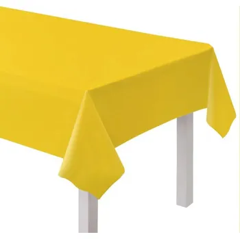 Jednorázový ubrus Amscan Ubrus žlutý 137 cm x 274 cm
