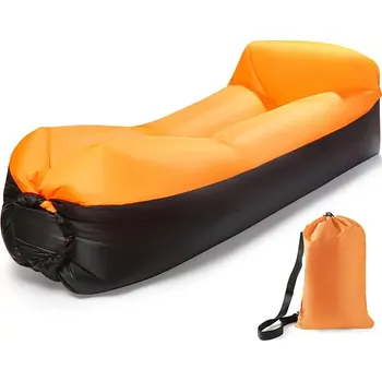 kempingová židle Nafukovací vak Lazy bag dvouvrstvý - oranžová (LZB1P)