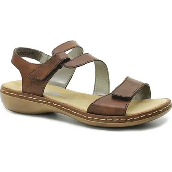 Dámské sandále RIEKER 659C7-24 brown, dámské sandály vel.41