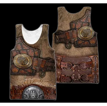 Tílko s 3D potiskem CS1114 brnění knight Velikost: 5XL, Barva (Varianta): vest 14