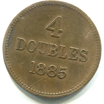 GUERNSEY. 4 doubles 1885.
