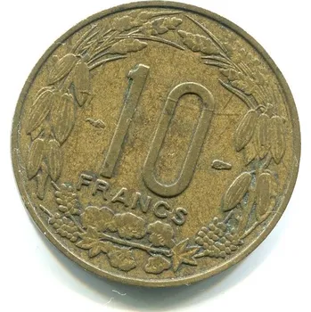 KAMERUN. 10 francs 1958.