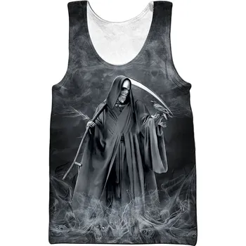 Tílko s 3D potiskem CS1117 Smrt s kosou Velikost: M, Barva (Varianta): vesta 8