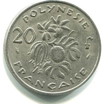 FRANCOUZSKÁ POLYNÉSIE. 20 francs 1977.