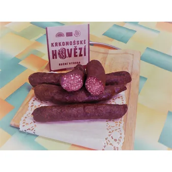 BIO hovězí fermentovaná klobása XXL, 175- 225 g