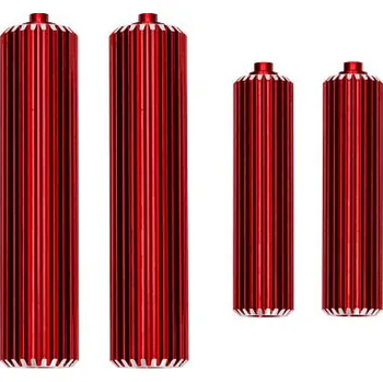 RC náhradní díl Traxxas nádržka tlumiče hliníková červená (sada)