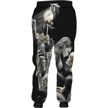 Dámské kalhoty Kalhoty s 3D potiskem CS878 karty QK Velikost: M, Barva (Varianta): Jogger kalhoty 2