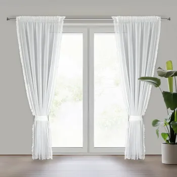 Záclona ZÁCLONA NA PÁSCE KIRA2 140X270 CM BÍLÁ