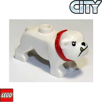Stavebnice LEGO LEGO® Zvířátka LEGO Pejsek Bulldog / Bílý 65388pb01