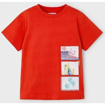 Chlapecké tričko dětské tričko červené Mayoral 3048-10 velikost 116