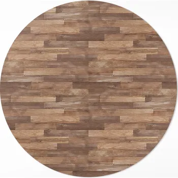 Koberec Vinylový Kulatý Koberec do bytu průměr 50 cm – Stylový design dřevěné podlahy