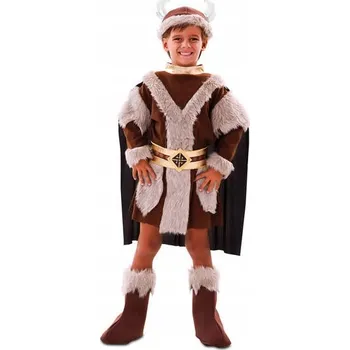 Karnevalový kostým KOSTÝM MALÝ VIKING VIKINGA BOJOVNÍK BOJOVNÍKA LOVEC PŘEVLEK 116