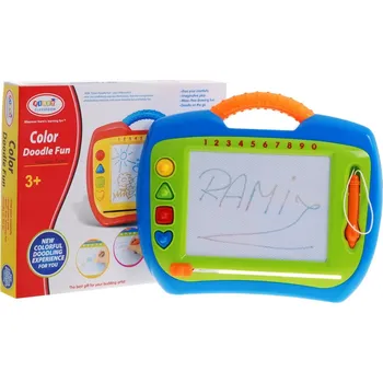 Magnetická kreslící tabulka Happy Kids' Puzzle 3+ kreativní hračka + stylus + 4 razítka