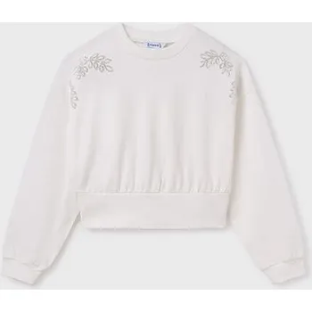 Dívčí mikina dívčí mikina zdobená výšivkou Mayoral 6401-55 velikost 152