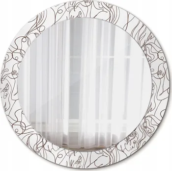 Zrcadlo Zrcadlo závěsné se skleněným rámem Tváře z řady 70