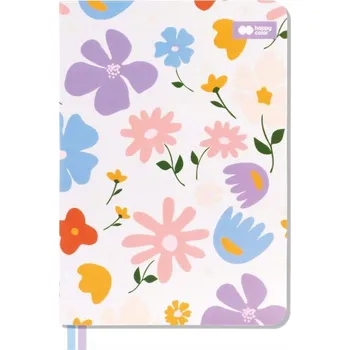 Zápisník Notes A5 Happy Color sešit s obálkou s květinami A5 barevné sešity A5 vícebarevný