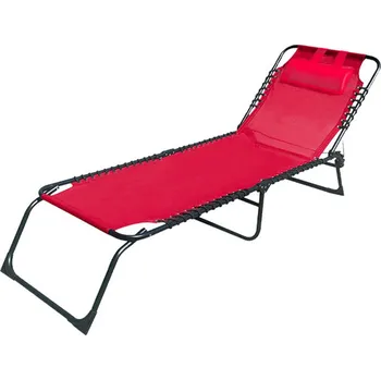 Zahradní lehátko Zahradní lehátko s polštářkem Marbueno Červená (190 x 58 x 27 cm)