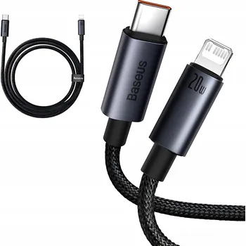 Datový kabel Kabel Baseus USB-C na Apple Lightning 1 m černý