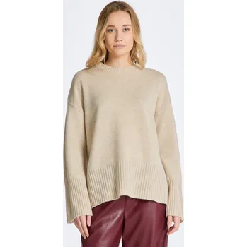 Dámský svetr SVETR GANT D1. LOUNGE C-NECK SWEATER SOFT OAT